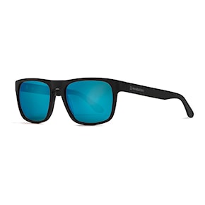 Sunglasses Horsefeathers Keaton brushed black | mirror blue