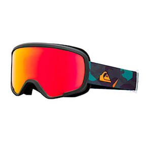 Snowboard Goggles Quiksilver Shredder puzzle camo | red ml s3 2025