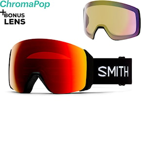 Snowboard Goggles Smith 4D Mag XL black | cp sun red mirror+cp storm yellow 2025