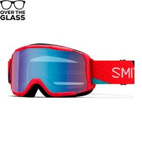 Snowboardové okuliare Smith Daredevil crimson a-maze-zing | blue sensor mirror 2025