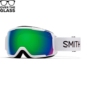 Snowboardové okuliare Smith Grom white | green solx mirror antifog 2025