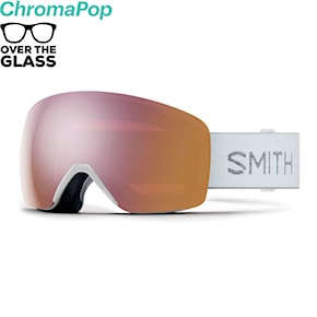 Snowboardové okuliare Smith Skyline white chunky knit | cp ev rose gold miror 2025