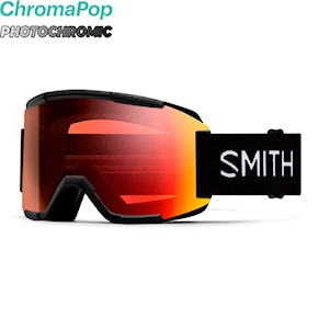 Snowboardové okuliare Smith Squad black | cp pro photochromic red mirror 2025