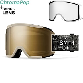 Snowboard Goggles Smith Squad chalk space invader | cp sun black gold mirror+clear 2026