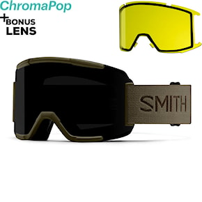 Snowboard Goggles Smith Squad forest | cp sun black+yellow 2025