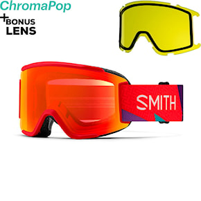 Snowboard Goggles Smith Squad S crimson a-maze-zing | cp ed red mirror+yellow 2025