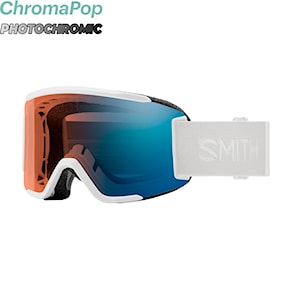 Snowboard Goggles Smith Squad white vapor | cp pro photochromic blue mirror 2025