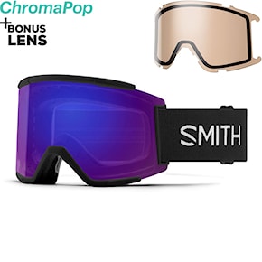 Snowboardové okuliare Smith Squad XL black | cp ev violet miror+cp storm amber 2025