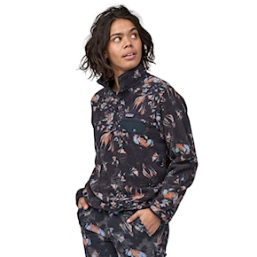 Bluza techniczna Patagonia W's Lw Synch Snap-T P/O swirl floral: pitch blue 2024