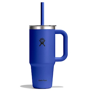 Termos Hydro Flask 24 oz Travel Tumbler Clear Lid capri blue