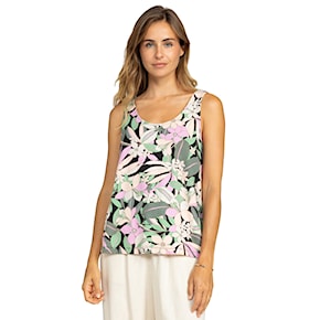 Tielko Roxy Flowing Tank Printed anthracite palm song 2024