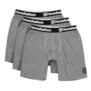 Boxer Shorts Horsefeathers Dynasty Long 3 Pack heather grey 2022