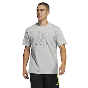 T-shirt Adidas I Only Walk medium grey heather 2021
