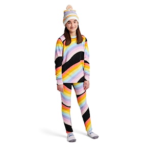 Koszulka Burton Fleece Base Layer Set Kids true black rainbow mashu 2021/2022