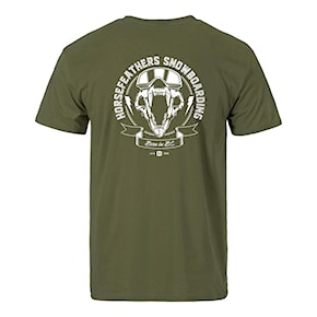 T-Shirt Horsefeathers Bear Skull loden green 2023/2024