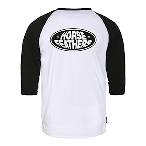 T-shirt Horsefeathers Dynamo Raglan white/black 2025