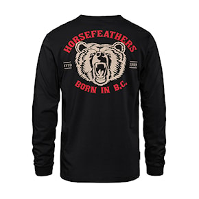 T-Shirt Horsefeathers Grizzly LS black 2023