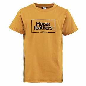 Koszulka Horsefeathers Label Youth spruce yellow 2022