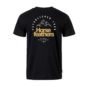 Koszulka Horsefeathers Peak Emblem black 2024