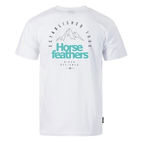 T-Shirt Horsefeathers Peak Emblem white 2023/2024