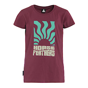 T-shirt Horsefeathers Viveca Youth maroon 2024