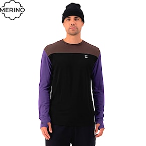 T-shirt Mons Royale Yotei Ls violet/cedar/black 2025