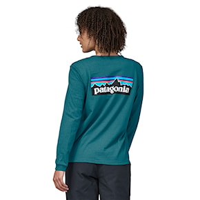 Tričko Patagonia W's L/S P-6 Logo Responsibili belay blue 2023/2024