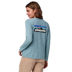 Tričko Patagonia W's L/S P-6 Logo Responsibili-Tee thermal blue 2024