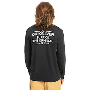 T-shirt Quiksilver Feeding Line Ls black 2022