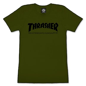 Tričko Thrasher Girls Skate Mag olive green 2022
