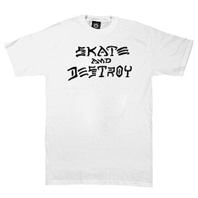 T-Shirt Thrasher Skate & Destroy white 2022