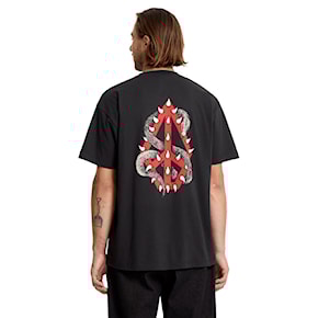 Tričko Volcom Snake Peace LSE SST black 2025