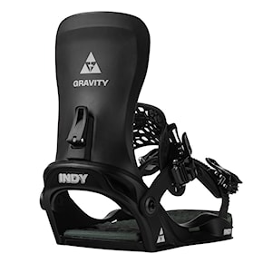 Vázání na snowboard Gravity Indy black/moss 2024