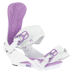 Snowboard Binding Nitro Cosmic white lavender 2024