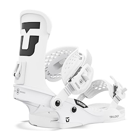 Snowboard Binding Union Trilogy Classic Team Logo white 2025