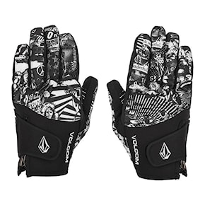 Gloves Volcom Crail black white 2022/2023