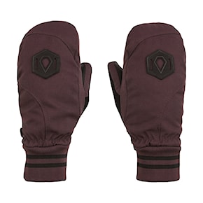 Gloves Volcom Wms Bistro Mitt black red 2021/2022