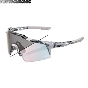 100% Speedcraft SL polshd translcnt grey | rose gold mirror photoch