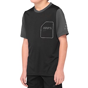 100% Youth Ridecamp Jersey black/charcoal