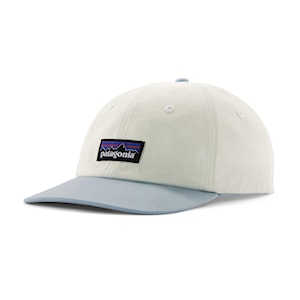 Patagonia P-6 Label Trad Cap birch white w/fleck blue