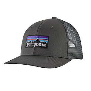 Patagonia P-6 Logo Trucker Hat forge grey