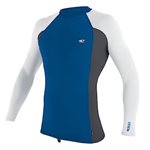 O'Neill Premium Skins L/S Rash Guard deep sea/graphite/white