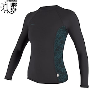 O'Neill Wms Hyperfreak Skins L/S Rash Guard temperedsteel/shaded island sky