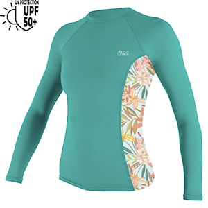 O'Neill Wms Side Print L/S Rash Guard canton/dalia