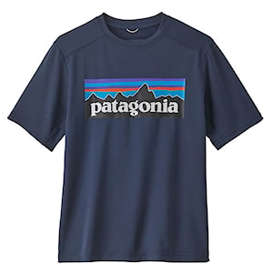 Patagonia K's Capilene Silkweight T-Shirt p-6 logo: new navy
