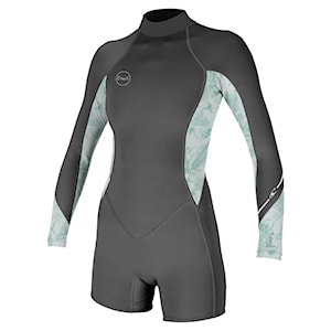 O'Neill Wms Bahia 2/1 Back Zip L/S Spring graphite/mirage tropical