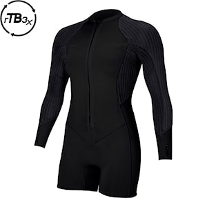 O'Neill Wms Hyperfreak 2/1.5 Front Zip L/S Spring black/black