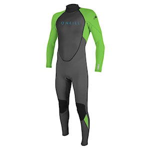 O'Neill Youth Reactor II Back Zip 3/2 Full graphite/dayglo