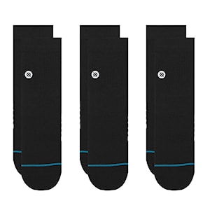 Stance Icon Quarter 3 pack black