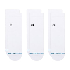 Stance Icon Quarter 3 pack white